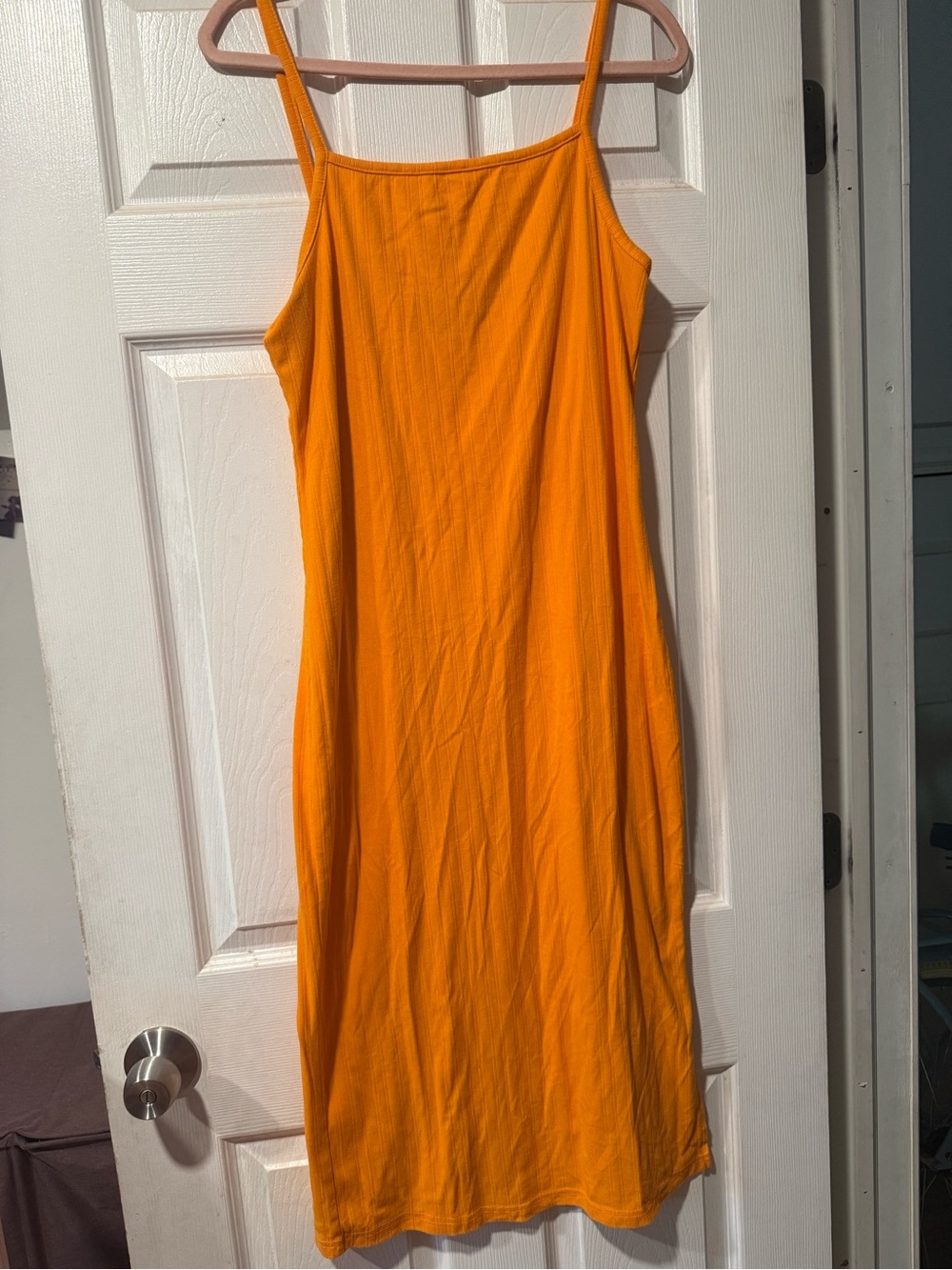 Orange Slip Midi Dress - Wild Fable